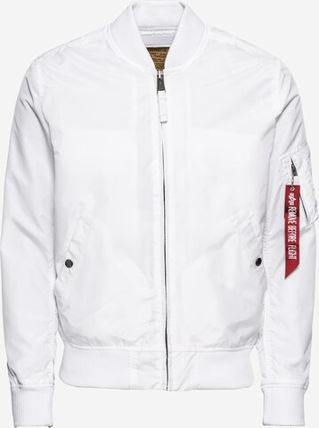 ALPHA INDUSTRIES Between-Season Jacket 'MA-1 TT' in White: front