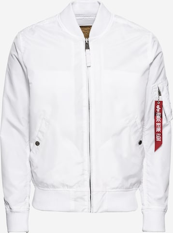 ALPHA INDUSTRIESPrijelazna jakna 'MA-1 TT' - bijela boja: prednji dio