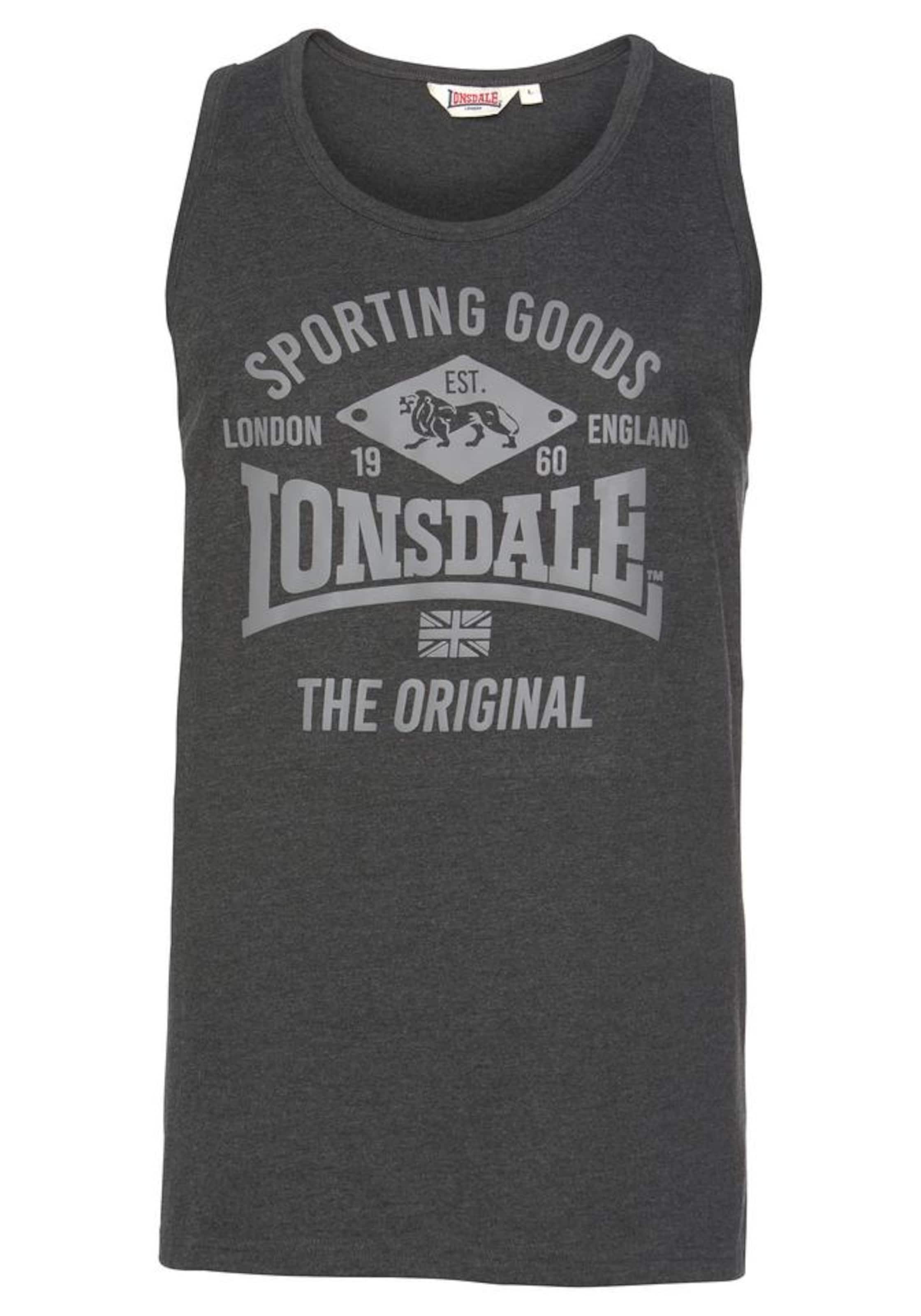 LONSDALE T-shirt 'Pilton' i grå: framsida