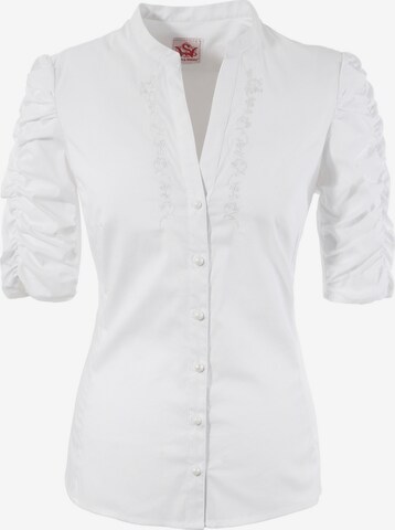 SPIETH & WENSKY Блузка от традиционного костюма в Белый: спереди