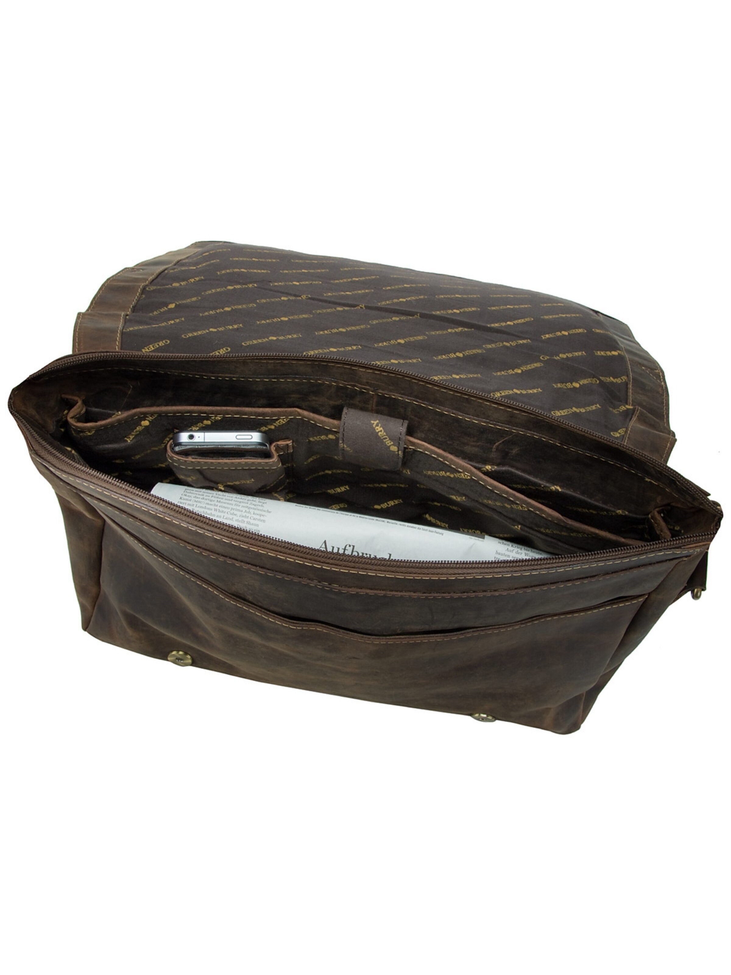 GREENBURRY Laptoptasche in Braun