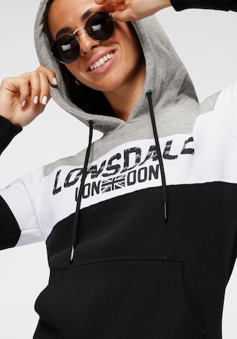 LONSDALE Kapuzensweatshirt »PENBRYN« in Grau: predná strana