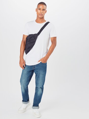 Coupe regular T-Shirt TOM TAILOR DENIM en blanc