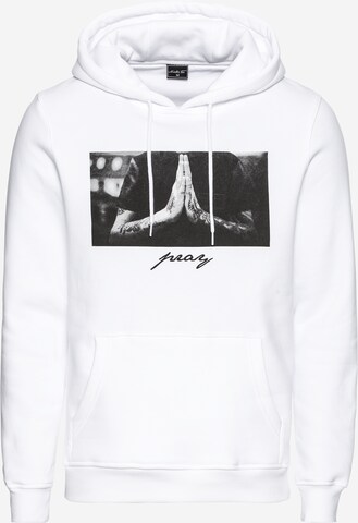 Mister Tee Sweatshirt 'Pray' in Wit: voorkant