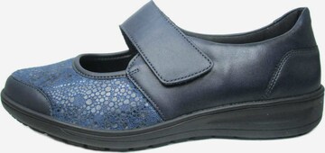 SOLIDUS Ballet Flats with Strap in Blue