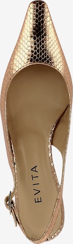 EVITA Slingback Pumps in Gold