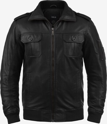 !Solid Between-Season Jacket 'Famash' in Black: front
