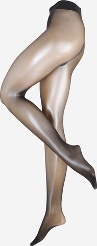 FALKE - Regular Collants finos 'Matt Deluxe' em preto: frente