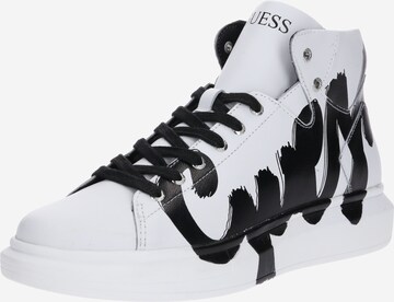 GUESS Sneakers hoog 'Opera' in Wit: voorkant