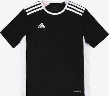 T-Shirt fonctionnel 'Entrada' ADIDAS PERFORMANCE en noir : devant