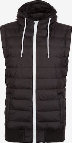 Gilet Urban Classics en noir : devant