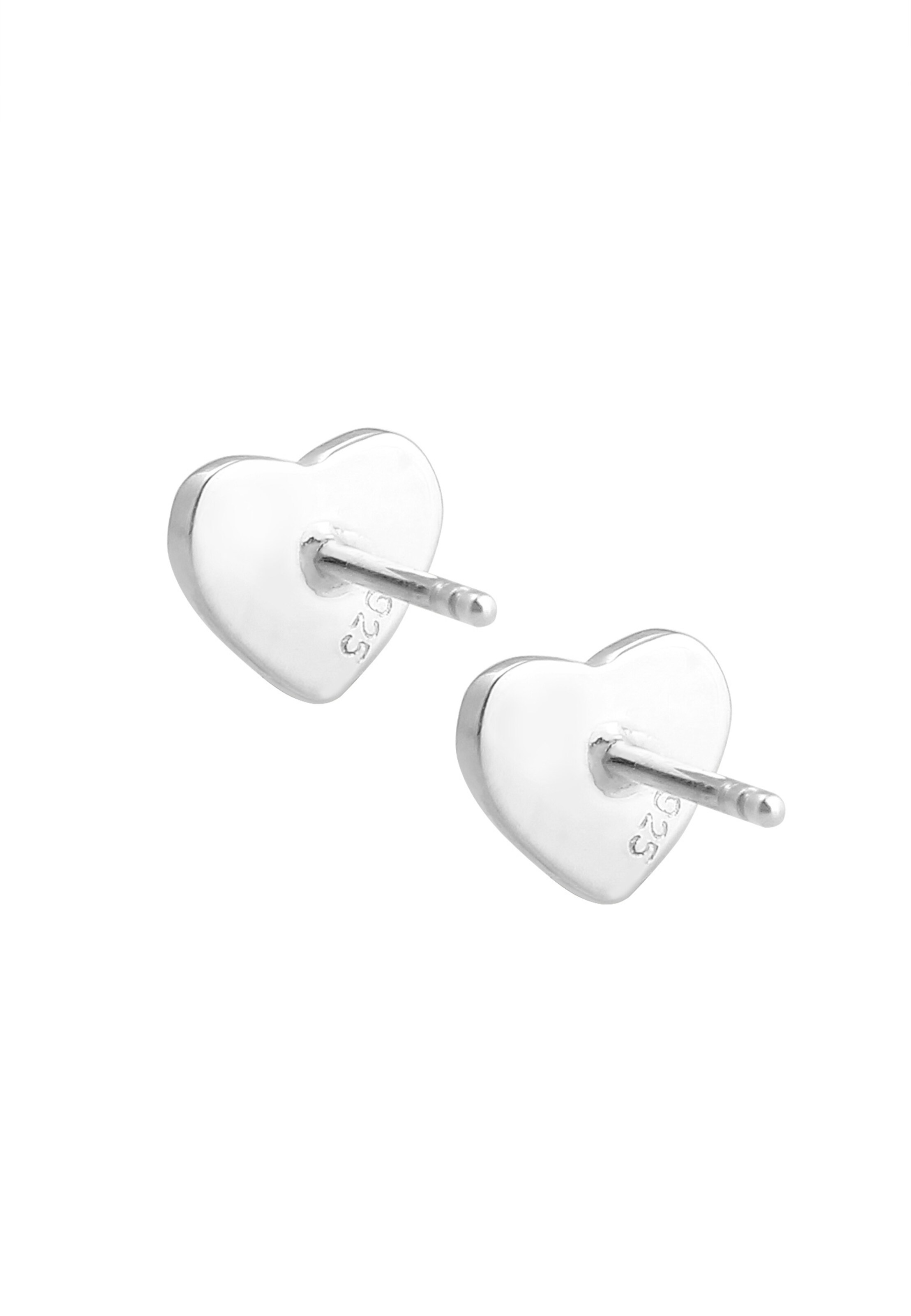 ELLI Ohrringe Herz in Silber