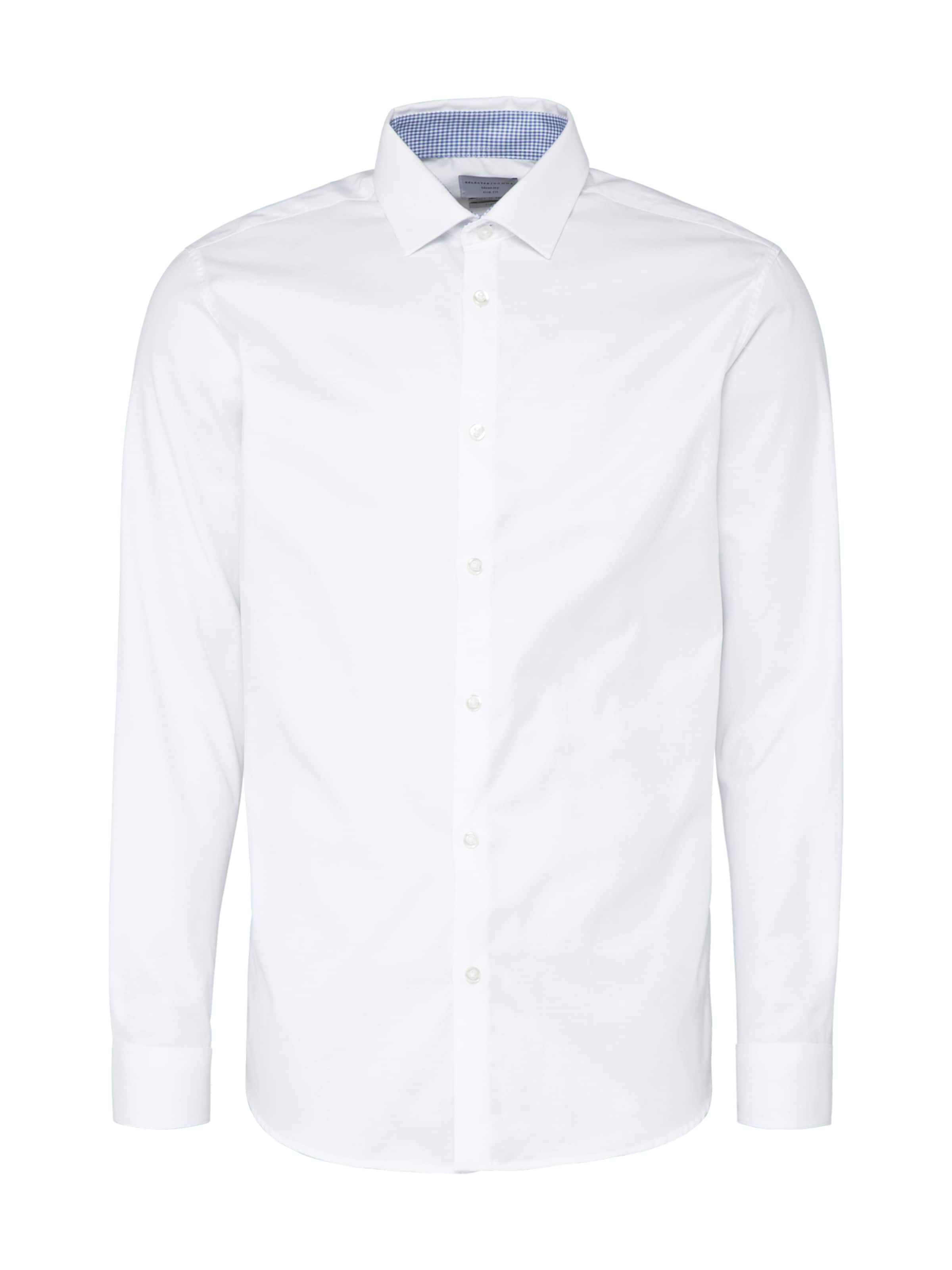 SELECTED Button Up Shirt 'SLHMark' in White: front