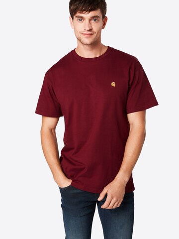 Carhartt WIP - Camiseta 'Chase' en rojo: frente
