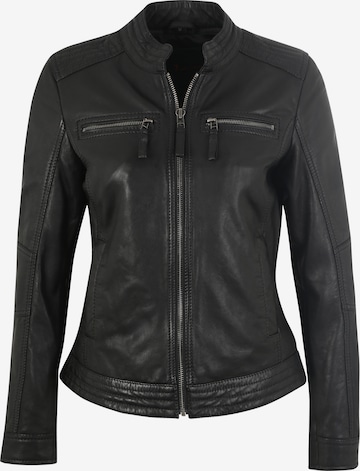 7ELEVEN Lederjacke 'SALVINA' in Schwarz