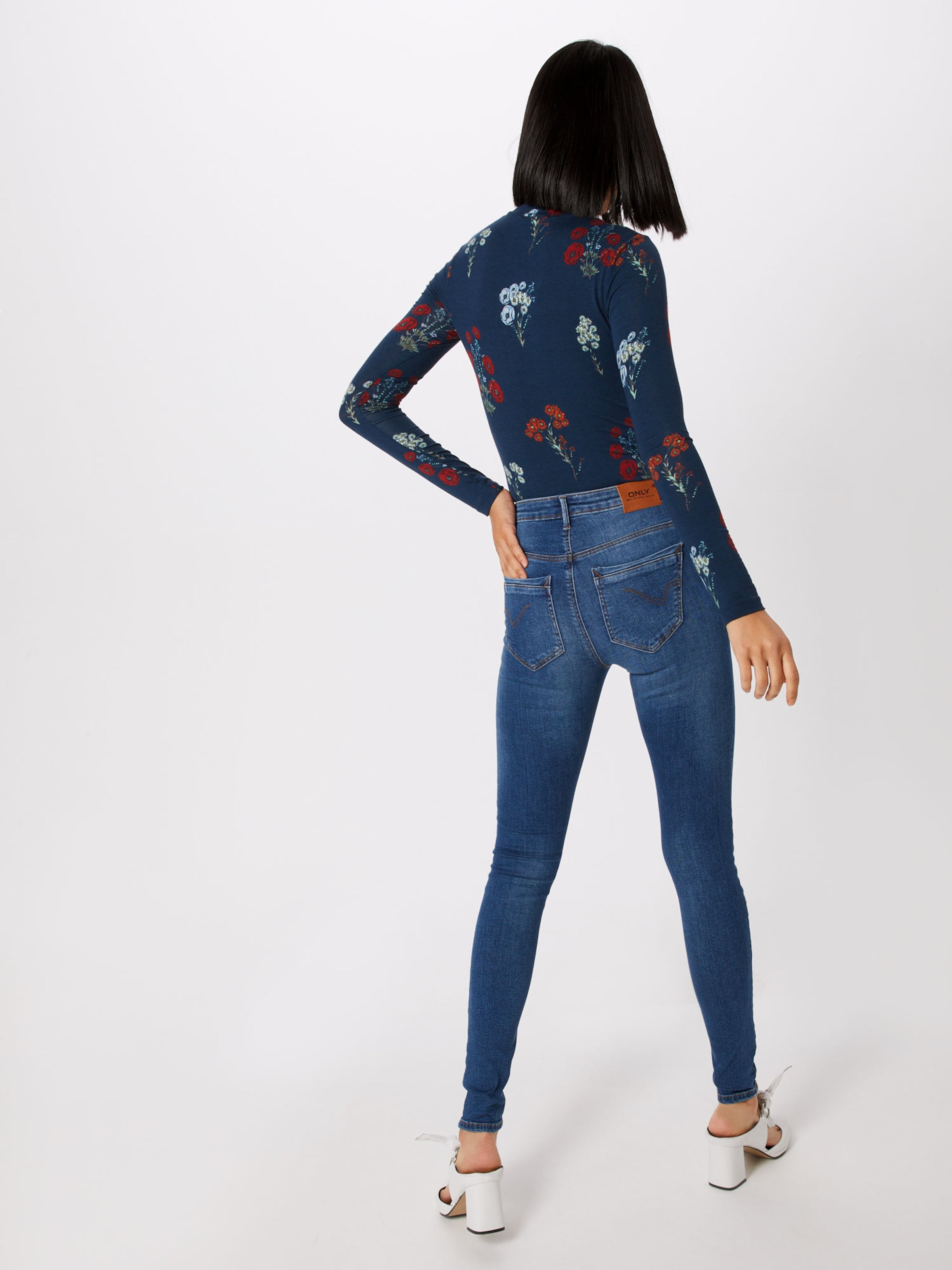 ONLY Jean 'PAOLA' en bleu denim: Vue de dos