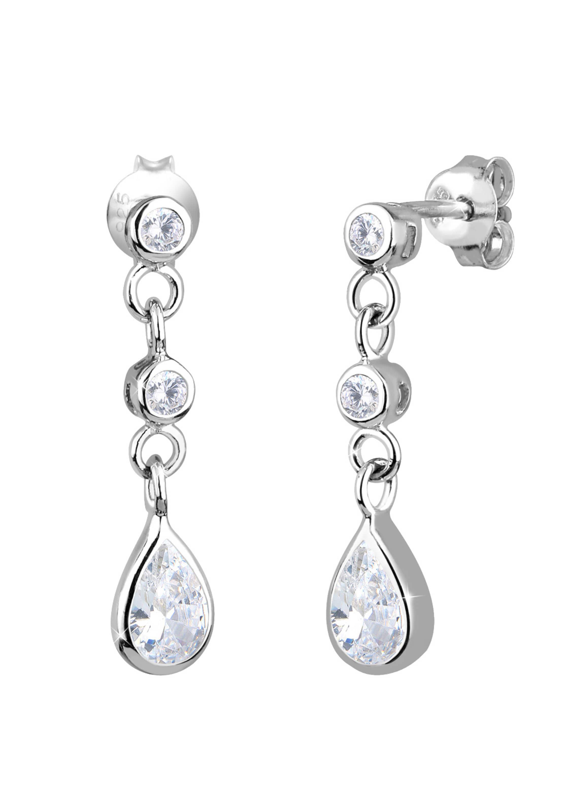 Boucles d'oreilles 'Tropfen' ELLI en blanc