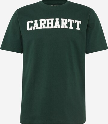 Carhartt WIP Regularny krój Koszulka 'College' w kolorze zielony: przód