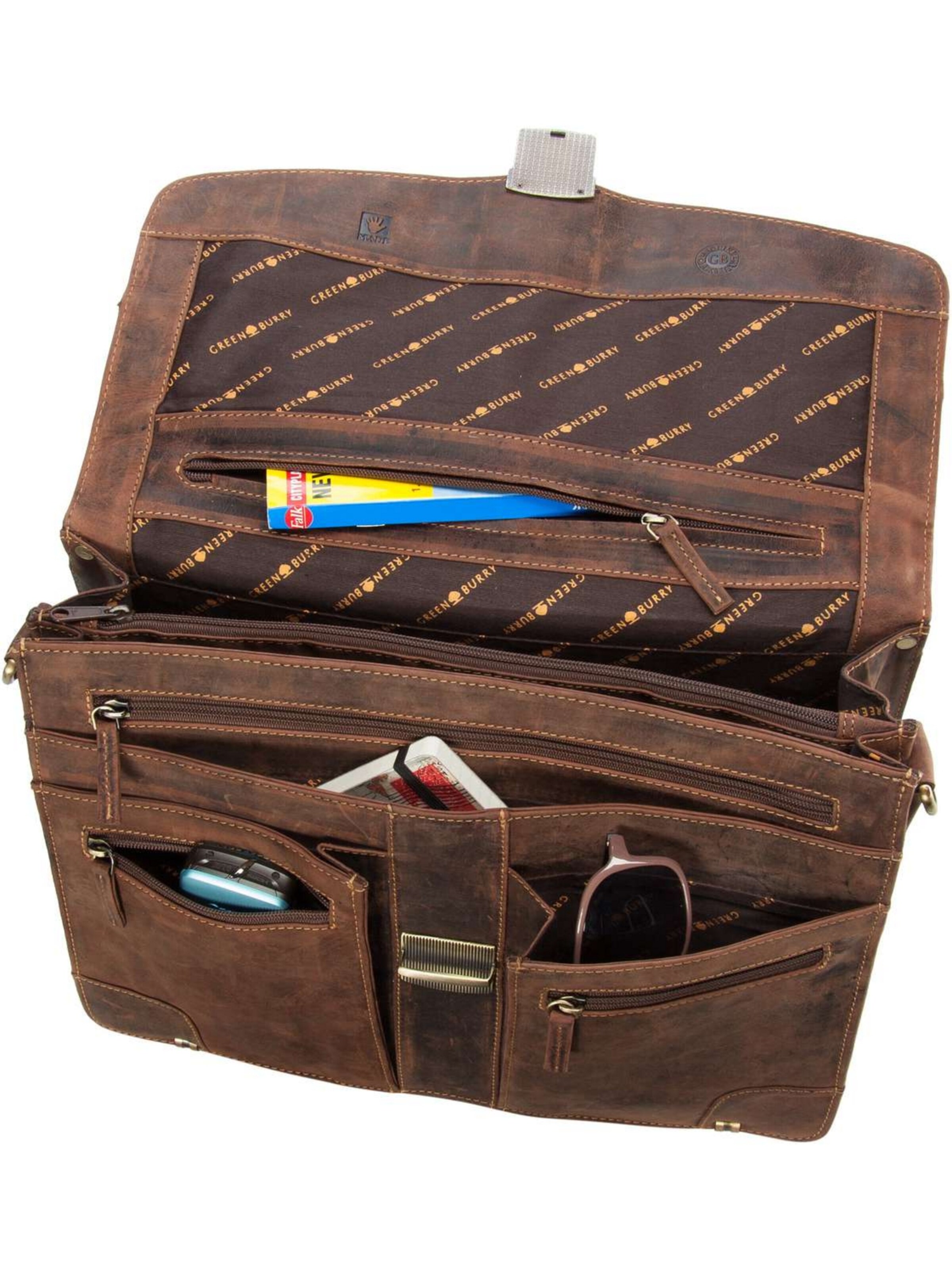 Porte-documents GREENBURRY en marron