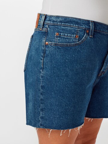 Levi's® Plus Regular Jeans '501® Original Short' i blå