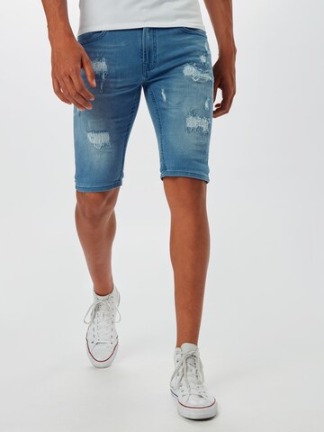 INDICODE JEANS Regular Jeansshorts 'Commercial' in Blau: predná strana