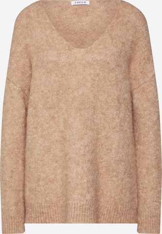 Pull-over 'Fawini' EDITED en beige : devant