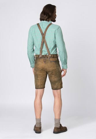 STOCKERPOINT Slimfit Shorts 'Beppo4' in Braun