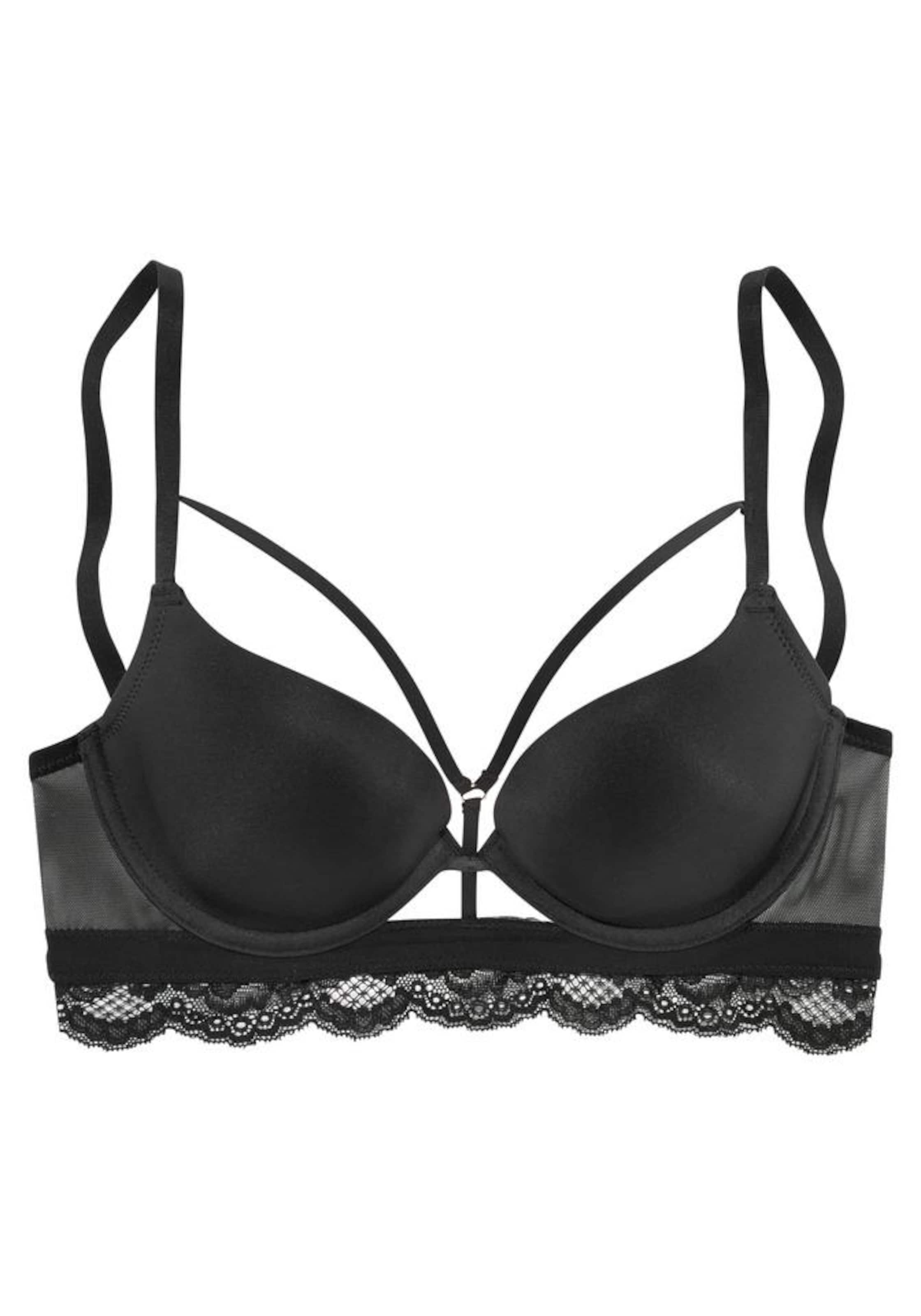 LASCANA - Push-up Sujetador en negro: frente