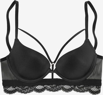 LASCANA Push-up BH in Schwarz: predná strana