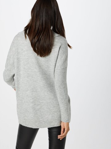 ABOUT YOU Oversized Sweater 'Franka' in Grey: back