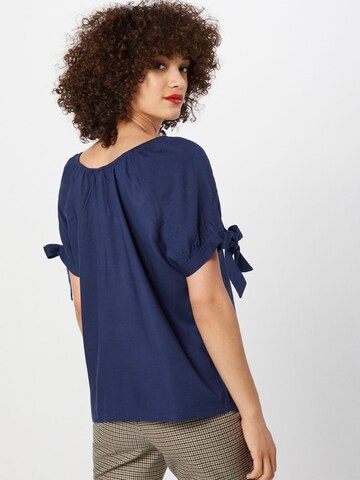 QS Bluse in Blau: zadná strana