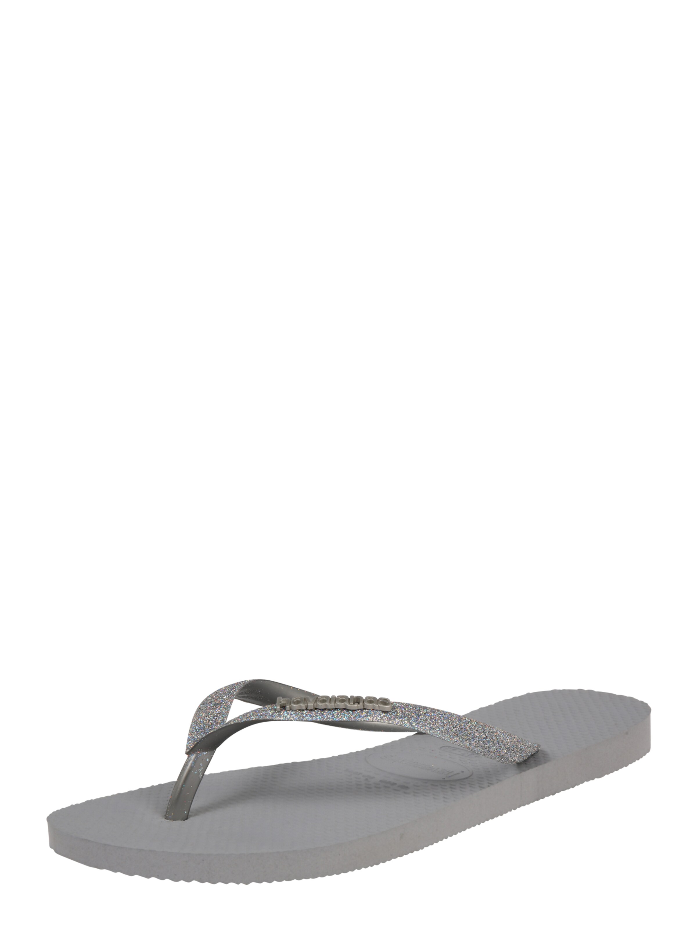 HAVAIANAS - Teenslipper 'Glitter' in de kleur Grijs