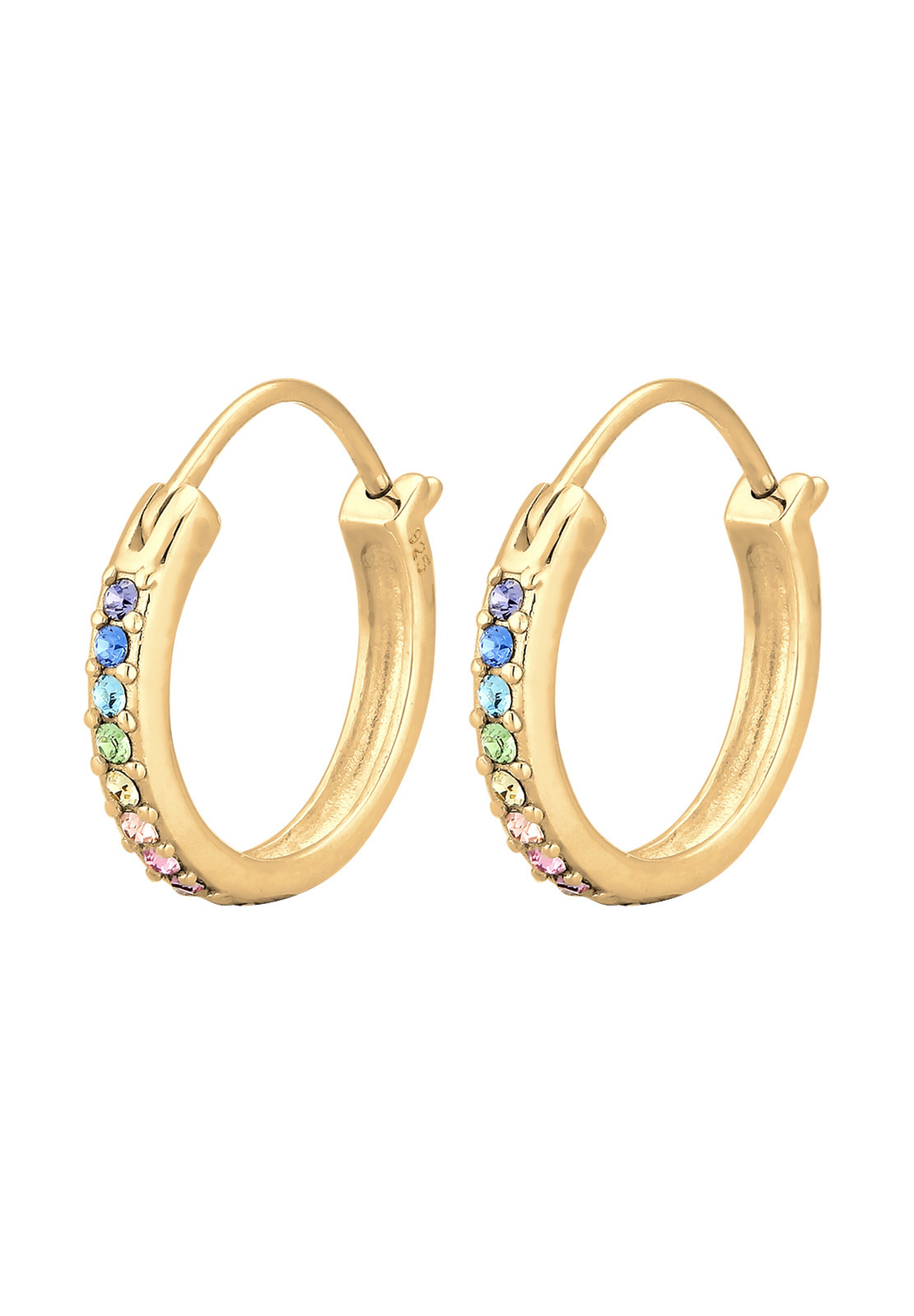 ELLI Oorbellen 'Regenbogen' in Goud: voorkant