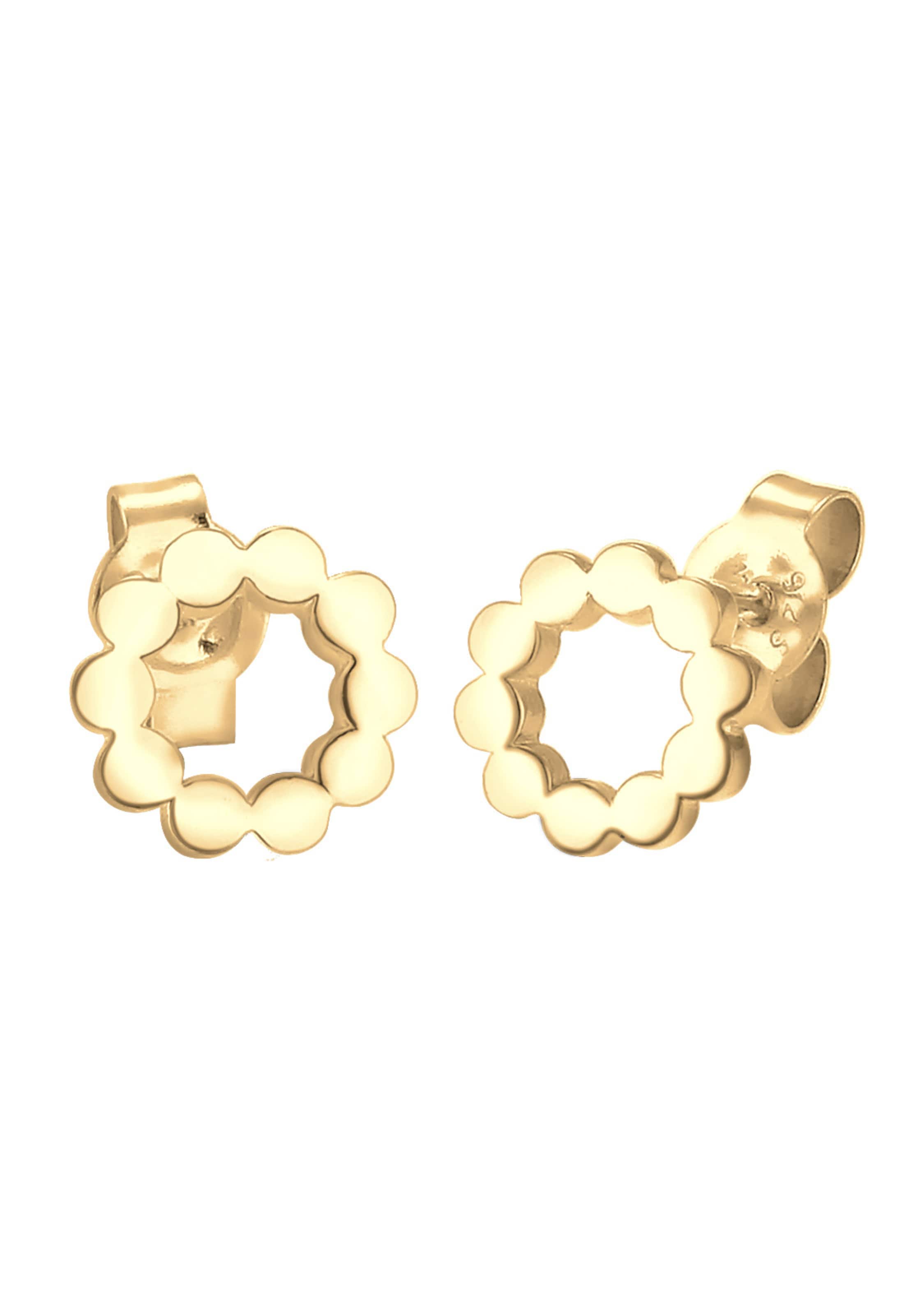 ELLI Earrings 'Kreis' in Gold: front