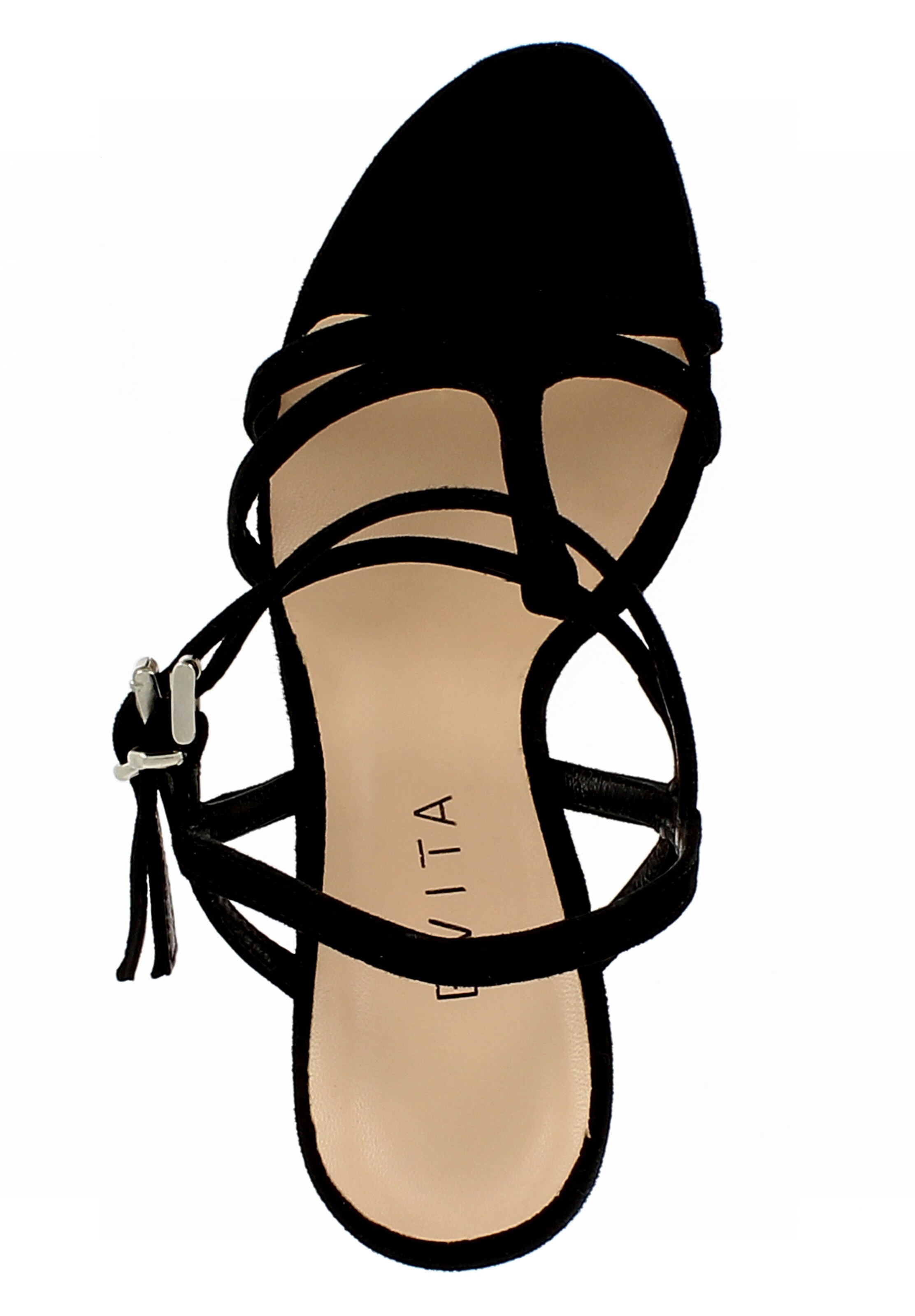 EVITA Sandalen met riem 'Valeria' in Zwart