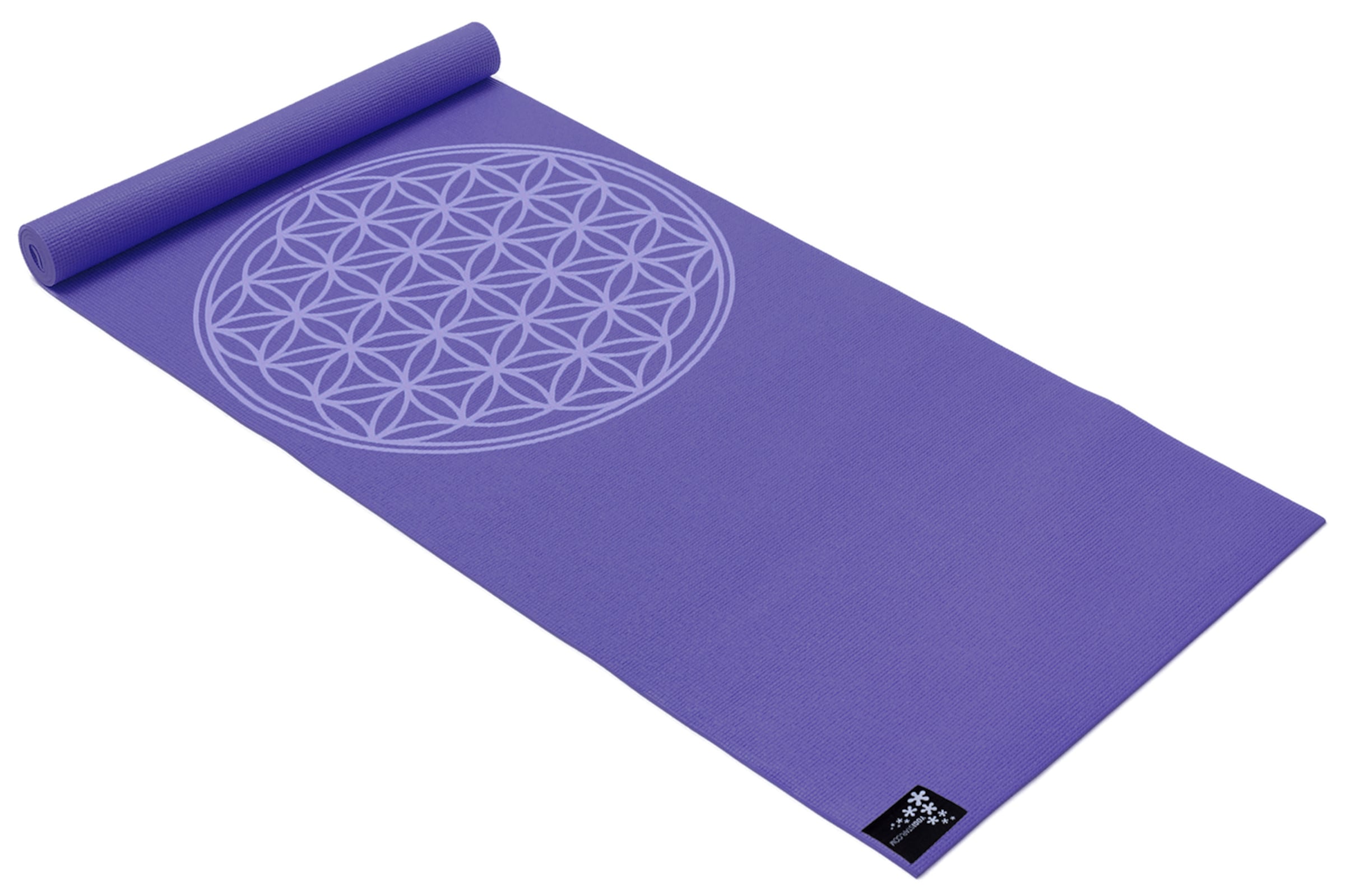 YOGISTAR.COM Yogamatte 'Basic Flower Of Life' in Lila: Vorderseite