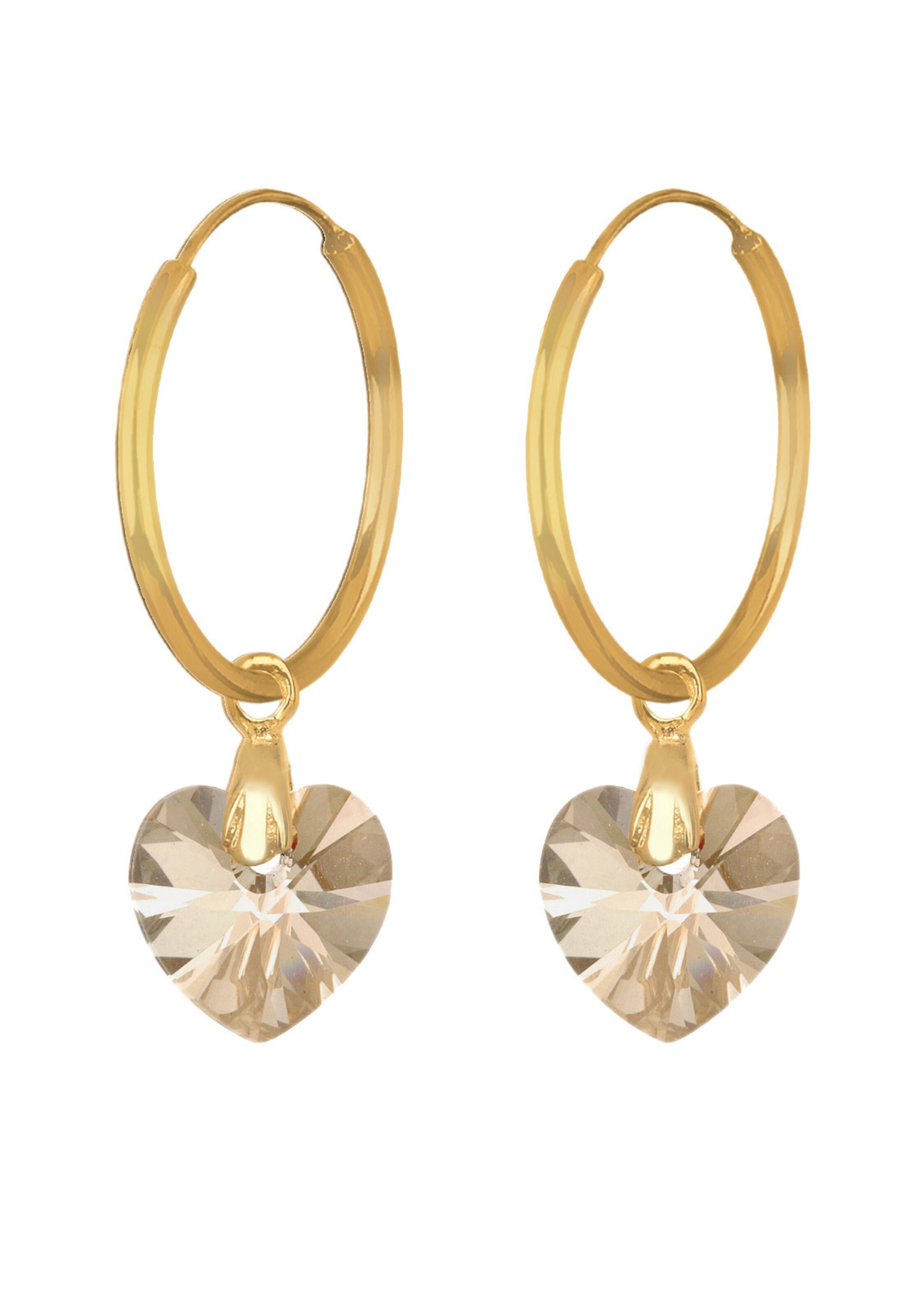 ELLI Oorbellen 'Herz' in Goud: voorkant