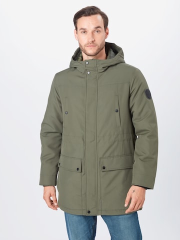 Only & Sons Regular fit Tussenparka in Groen: voorkant