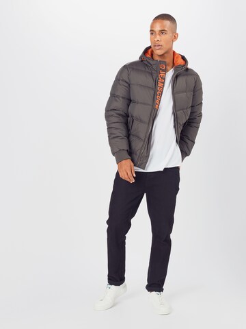 Coupe regular Veste d’hiver 'Adrian' INDICODE JEANS en gris