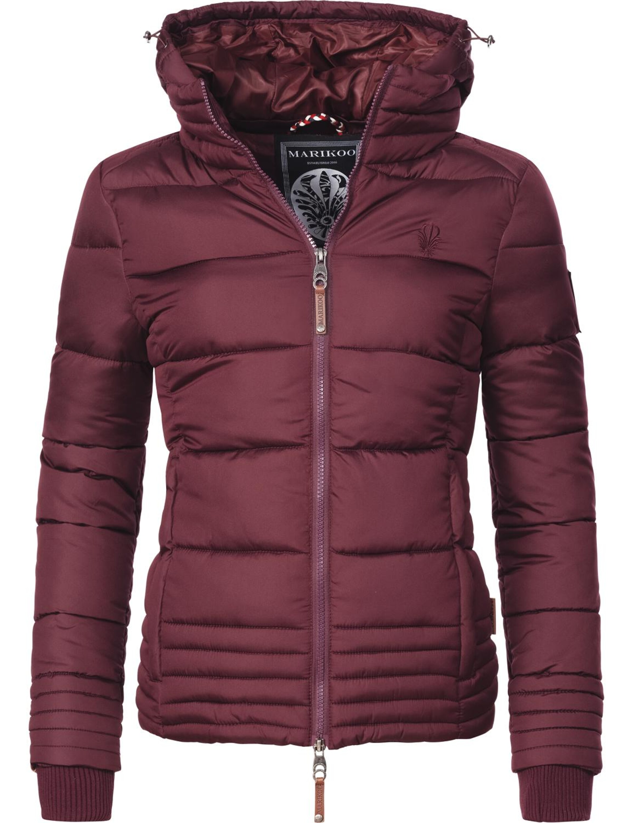 MARIKOO Χειμερινό μπουφάν 'Sole' σε κόκκινο: μπροστά