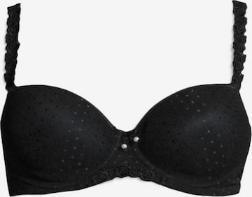 LASCANA Balconette Bra in Black: front