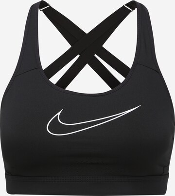 Regular Soutien-gorge de sport 'Impact' NIKE en noir : devant