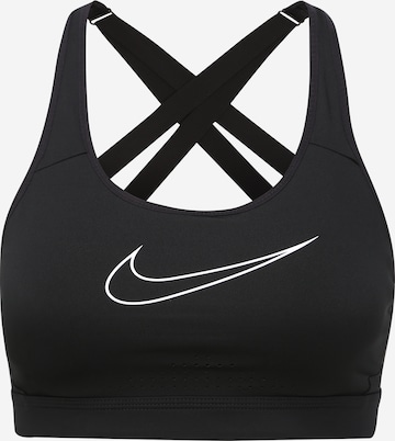 Regular Soutien-gorge de sport 'Impact' NIKE en noir : devant