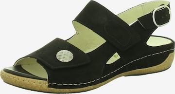 WALDLÄUFER Sandals in Black: front