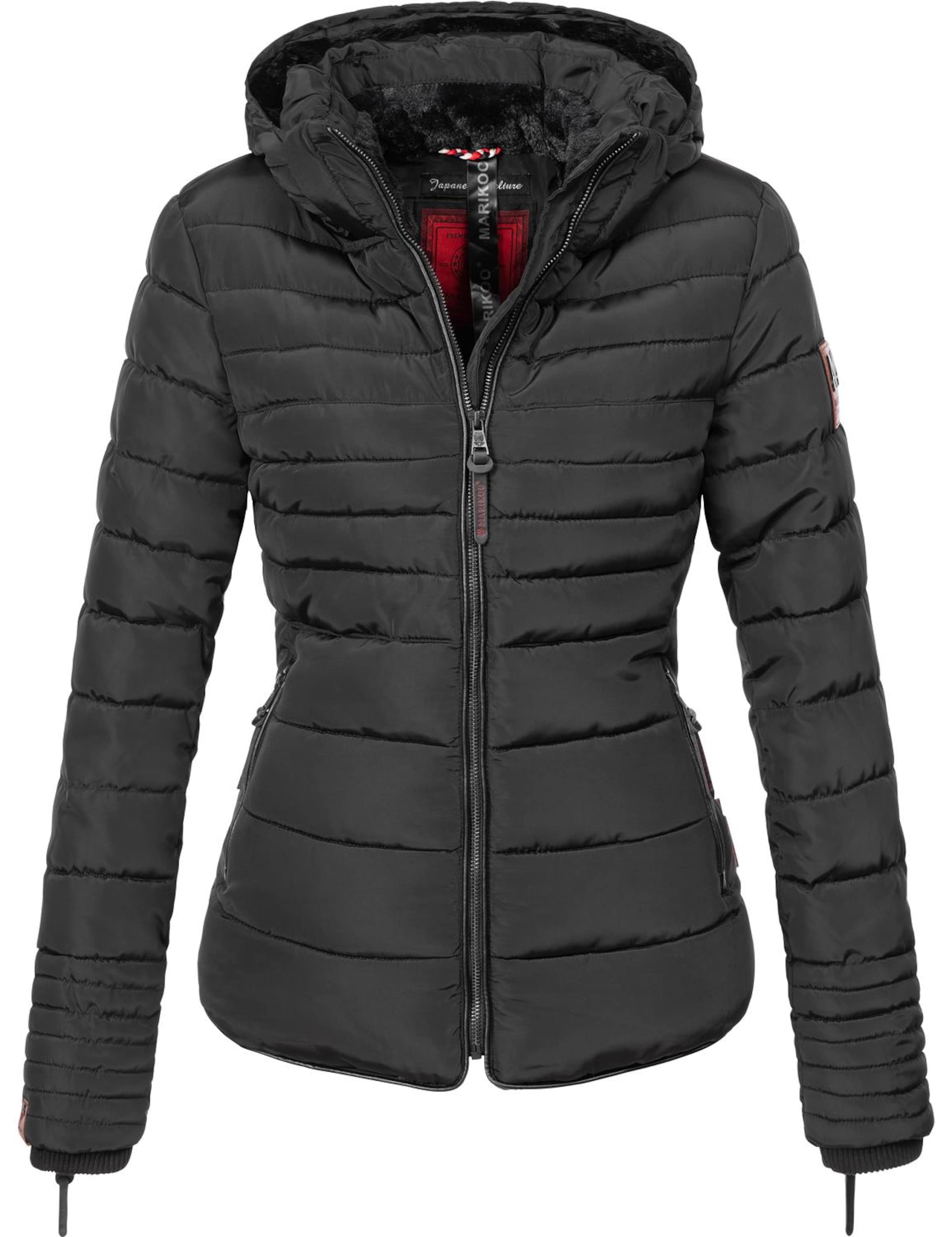 MARIKOO Χειμερινό μπουφάν 'Amber' σε μαύρο: μπροστά