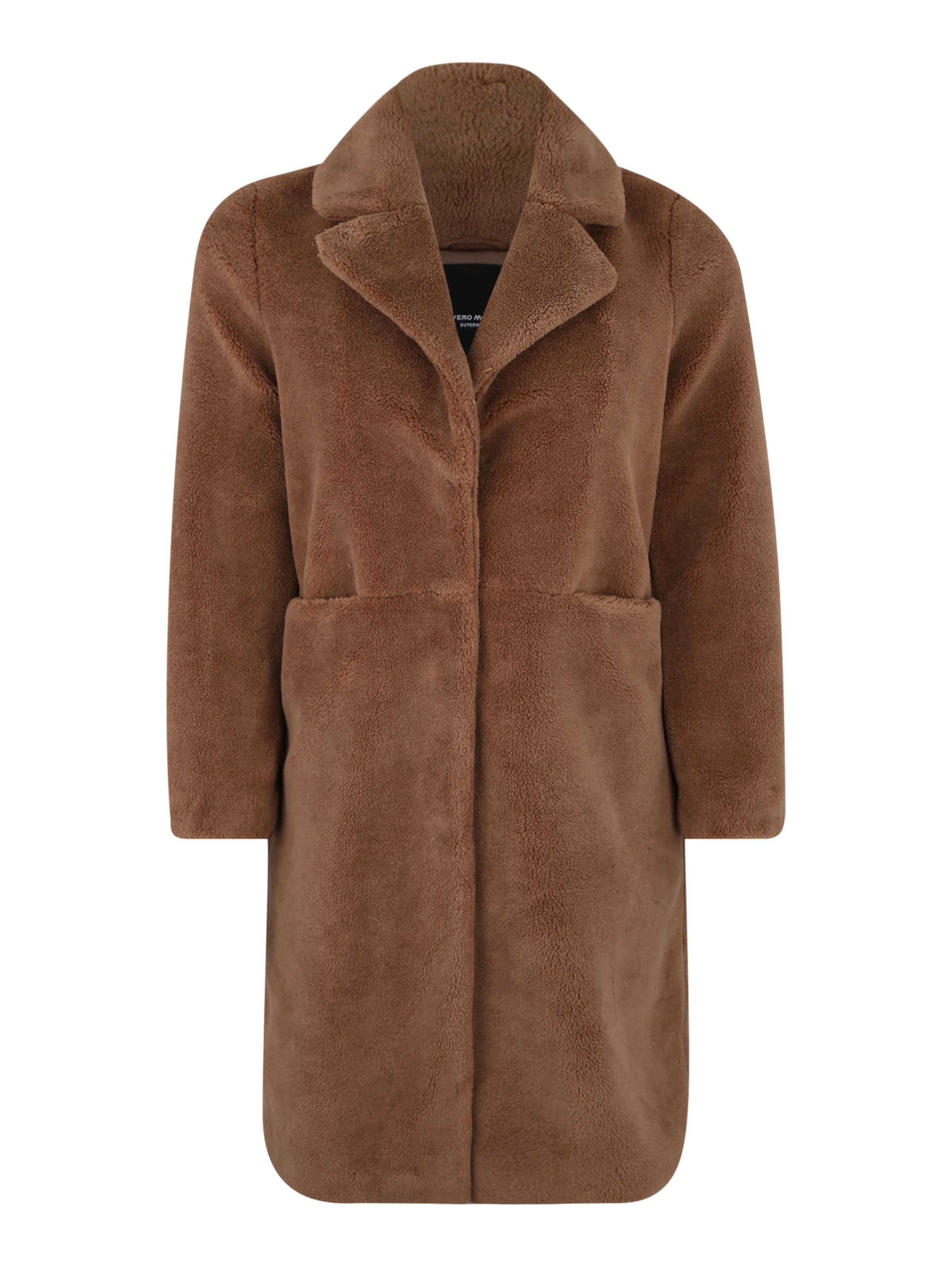 Vero Moda Curve - Tussenmantel 'HOLLY LONG' in de kleur Bruin