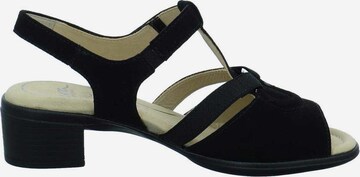 ARA Strap Sandals 'Lugano' in Black