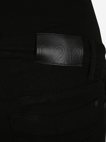 LOVE2WAIT Slimfit Jeans 'Sophia Black Superstretch 32"' in Schwarz