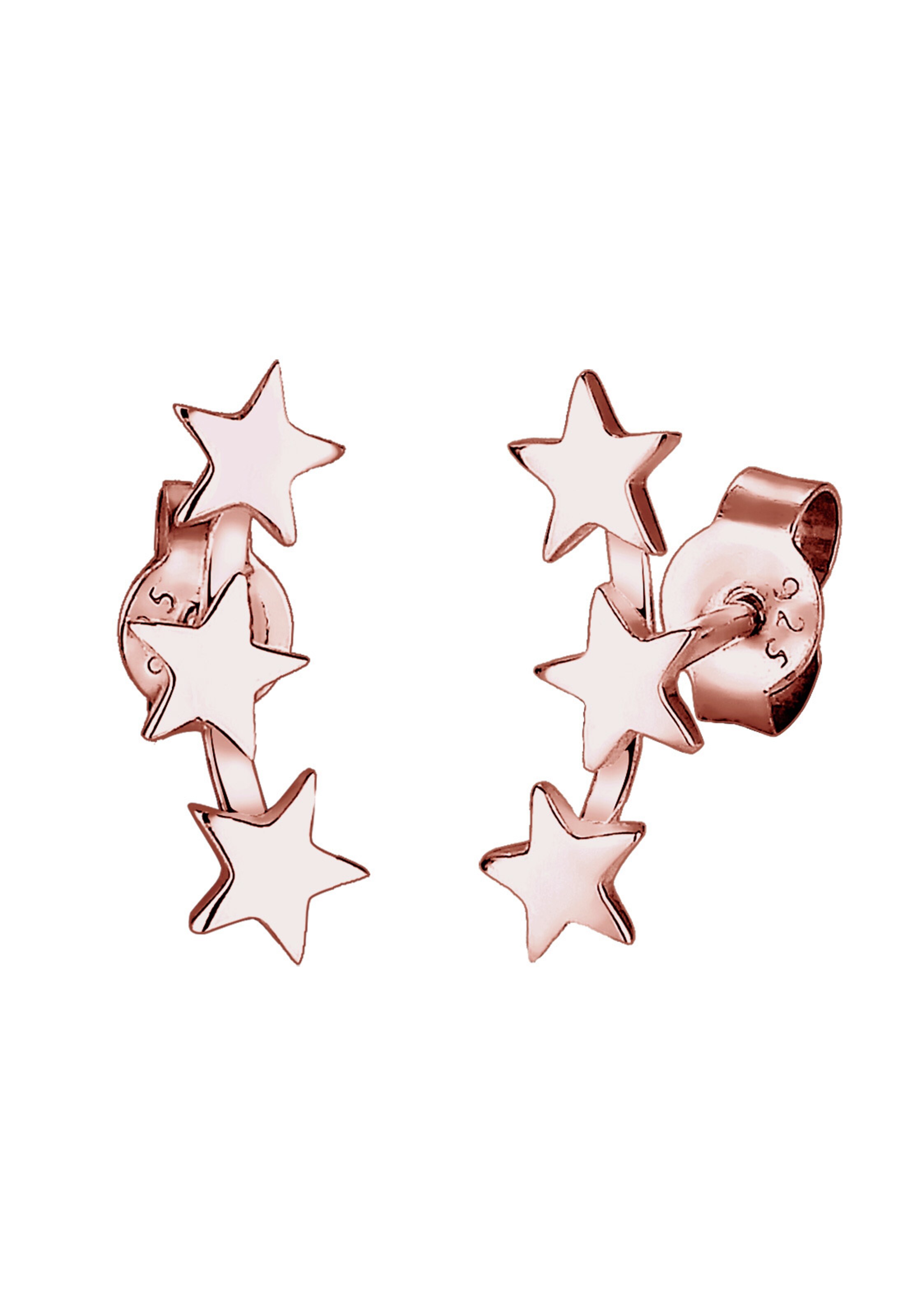 ELLI Ohrringe 'Astro' in Gold: Vorderseite