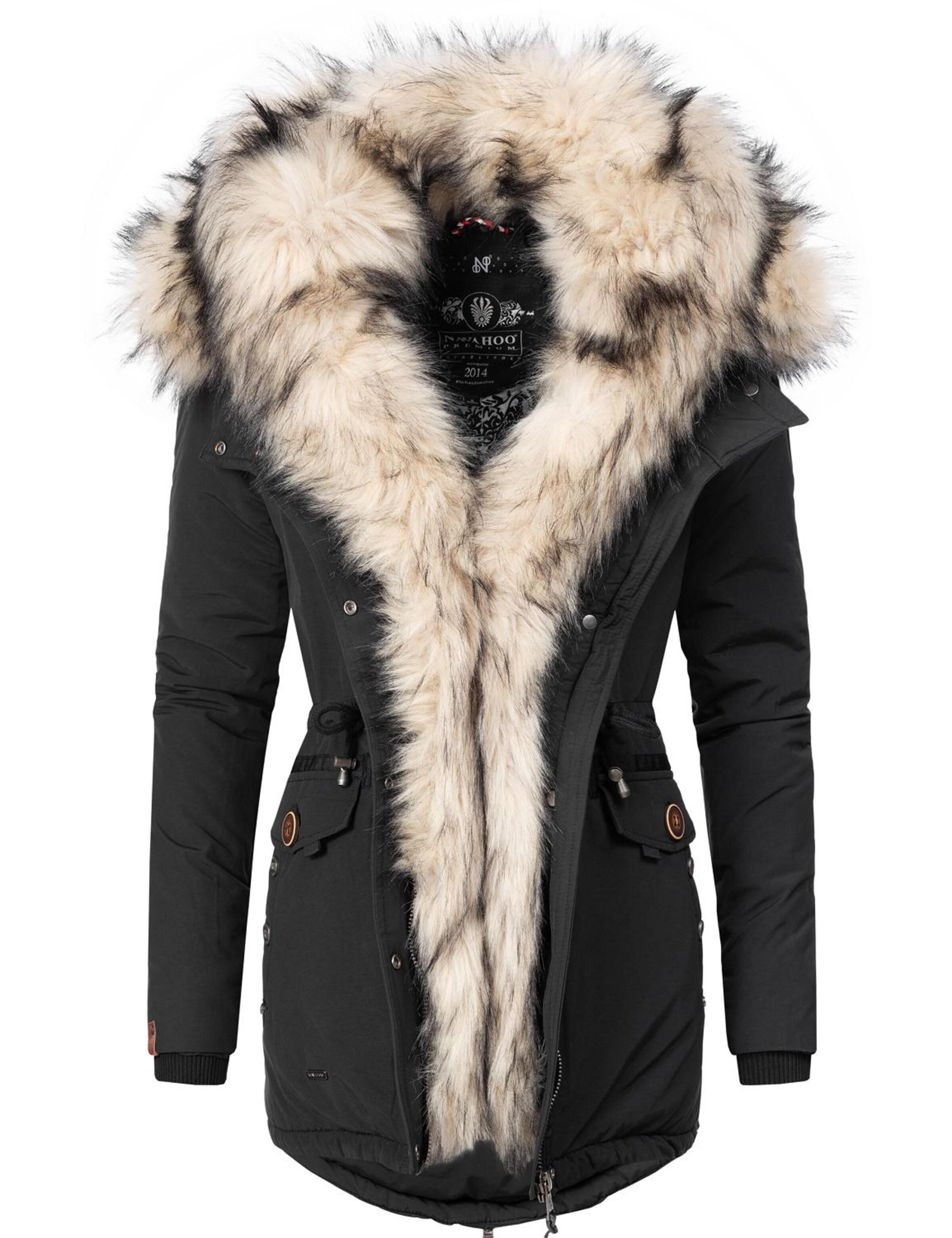 Manteau d’hiver 'Sweety' NAVAHOO en noir